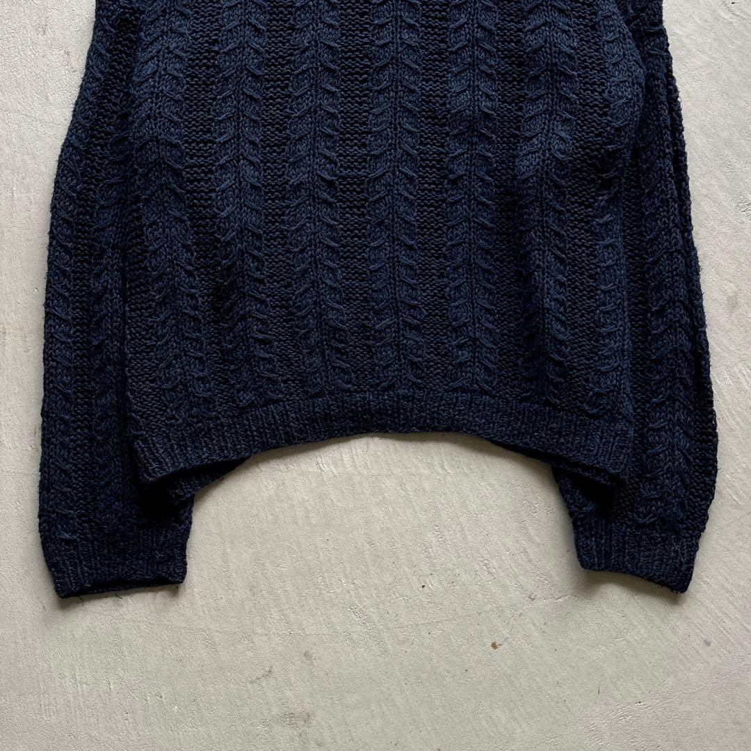 90s salvatore ferragamo ローゲージ ニット ケーブル編み