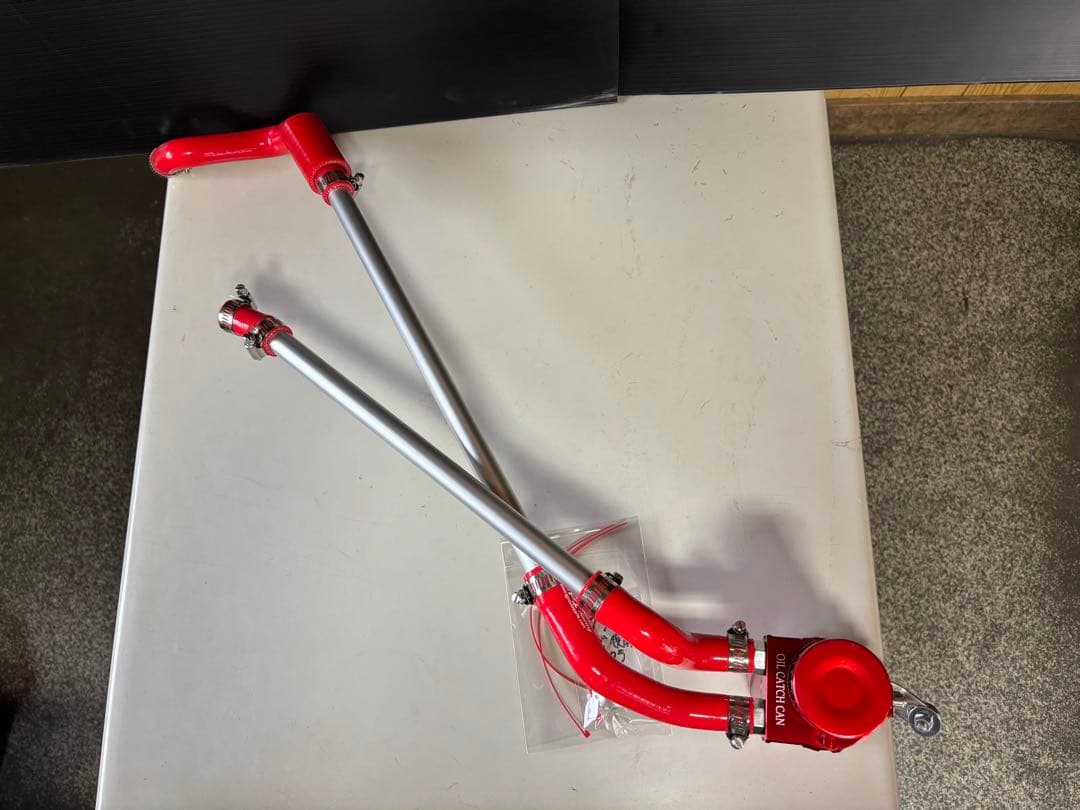 【しん/オーダー】ポン付！ジムニーJA11オイルキャッチタンク超希少レッド！