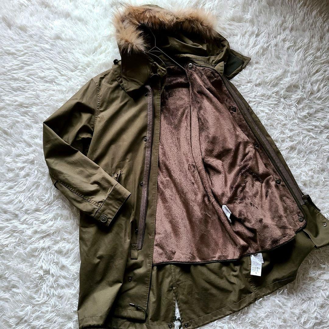 JOURNAL STANDARD ライナー付 モッズコート ファー ロング M