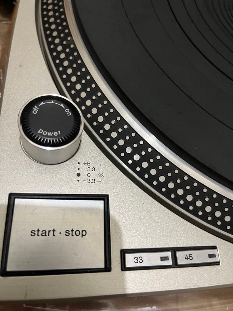 Technics 　ターンテーブル シルバー トーンアーム付き
