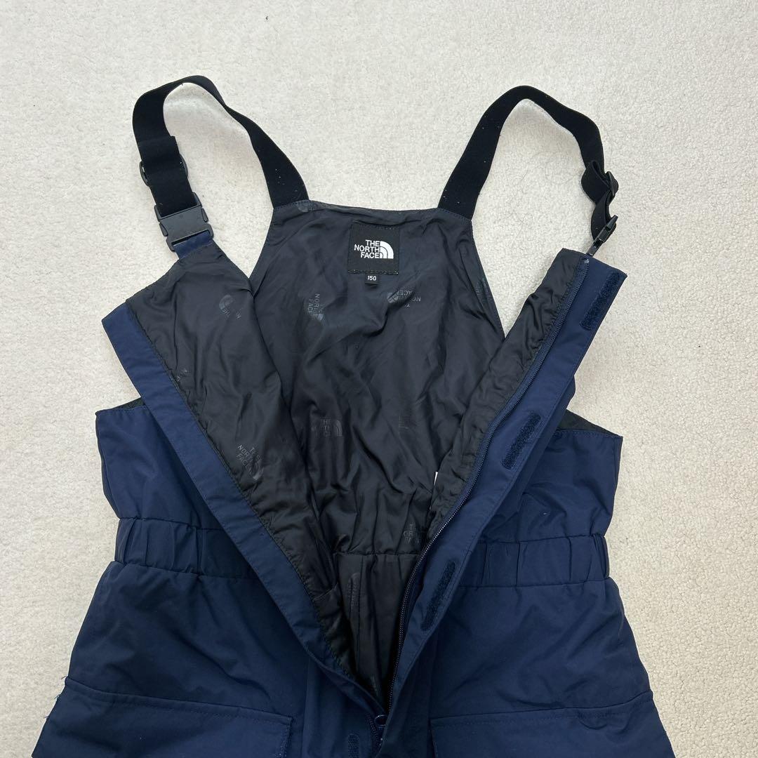 【ママさん】ノースフェイス スクープビブ スノーパンツ 紺 150