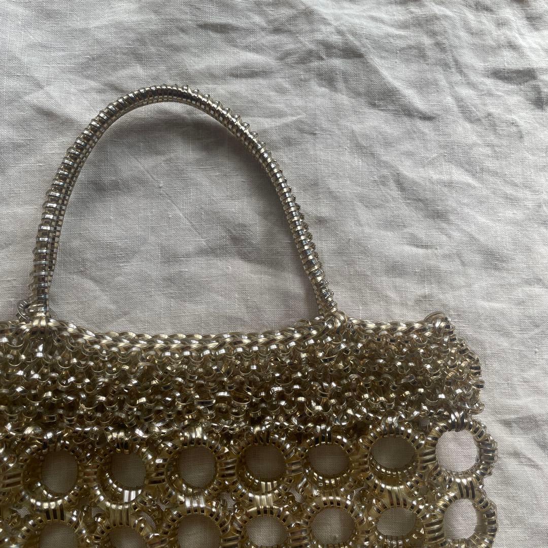 ANTERIMA アンテプリマ　ワイヤーバック　美品　シャンパンゴールド