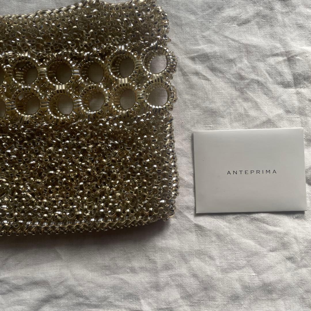 ANTERIMA アンテプリマ　ワイヤーバック　美品　シャンパンゴールド