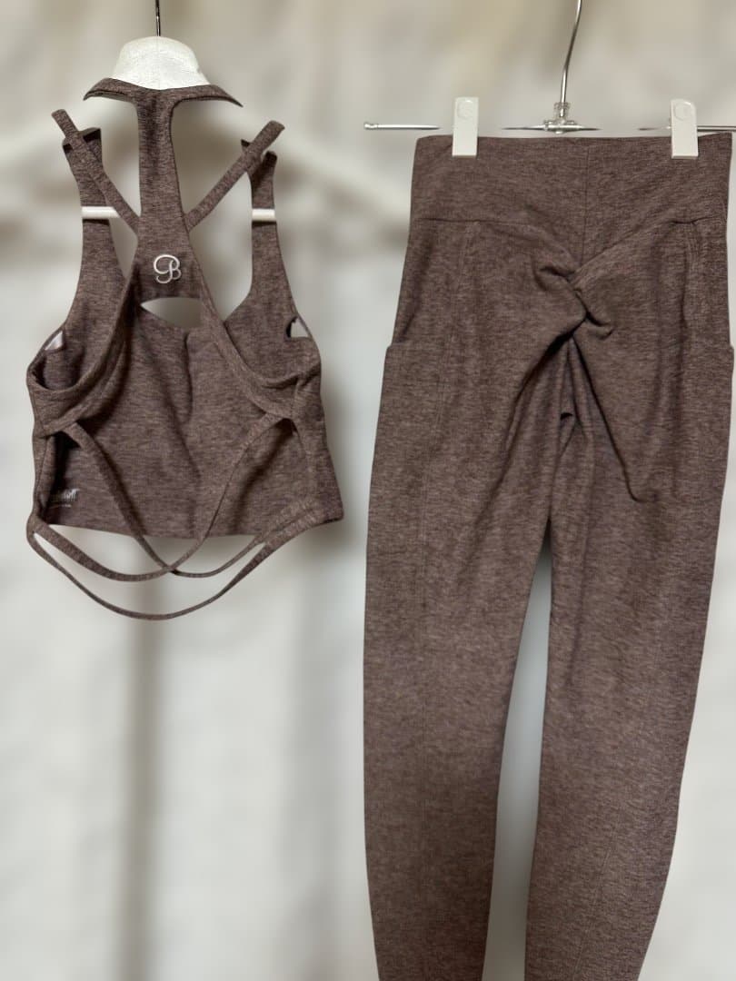 Bombshell CURVES LEGGINGS London Fogセット