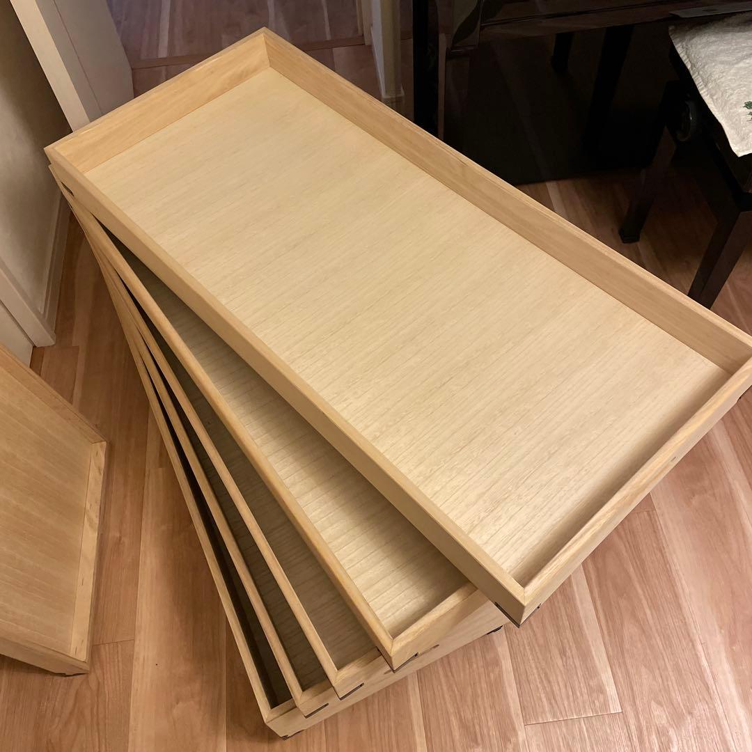 PUTO　桐タンス　着物　収納　５段　キャスター付き