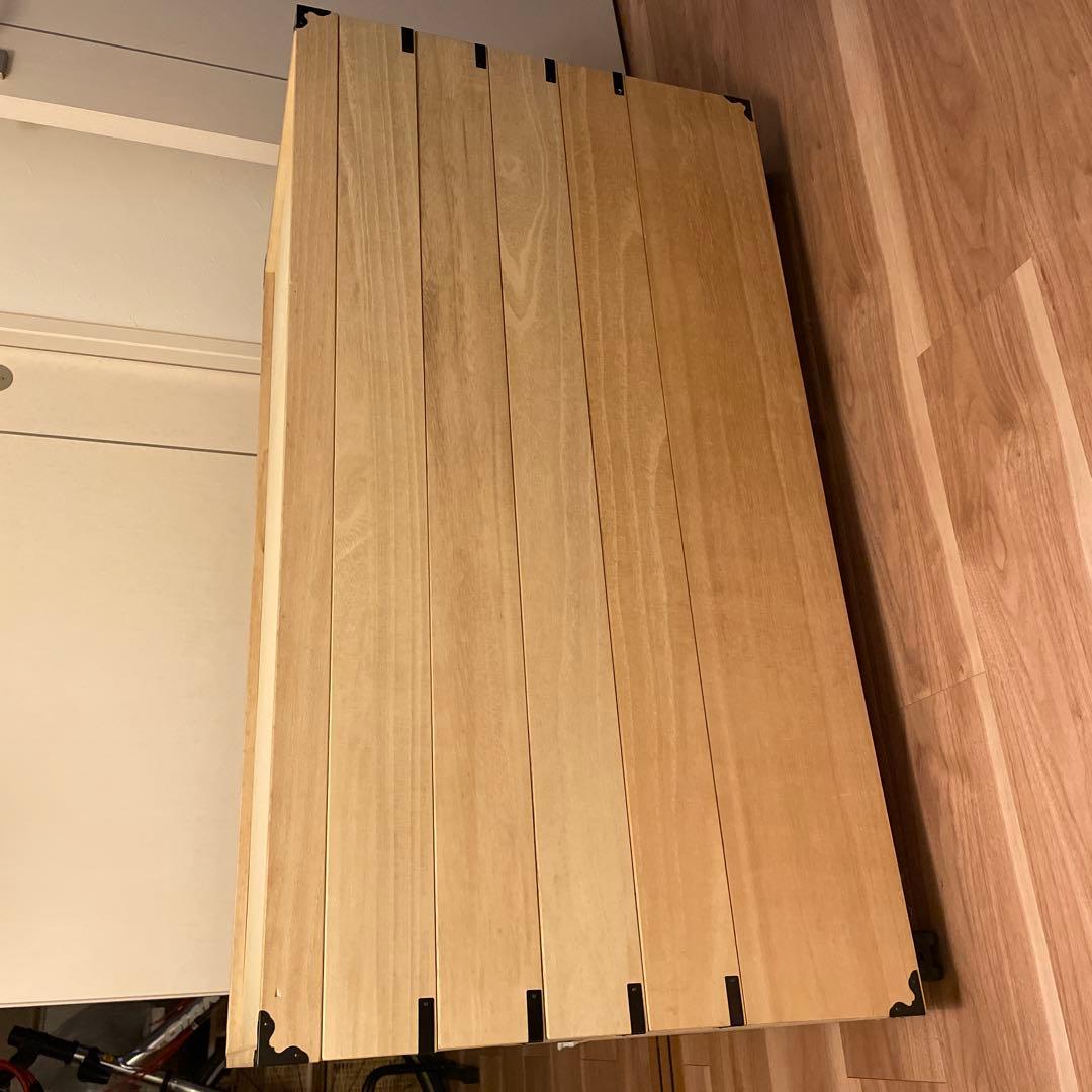 PUTO　桐タンス　着物　収納　５段　キャスター付き