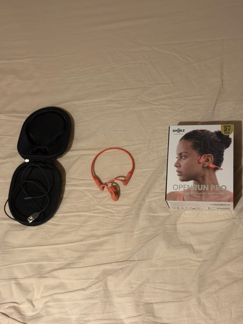SHOKZ OPEN RUN PRO 骨伝導イヤホン オレンジ