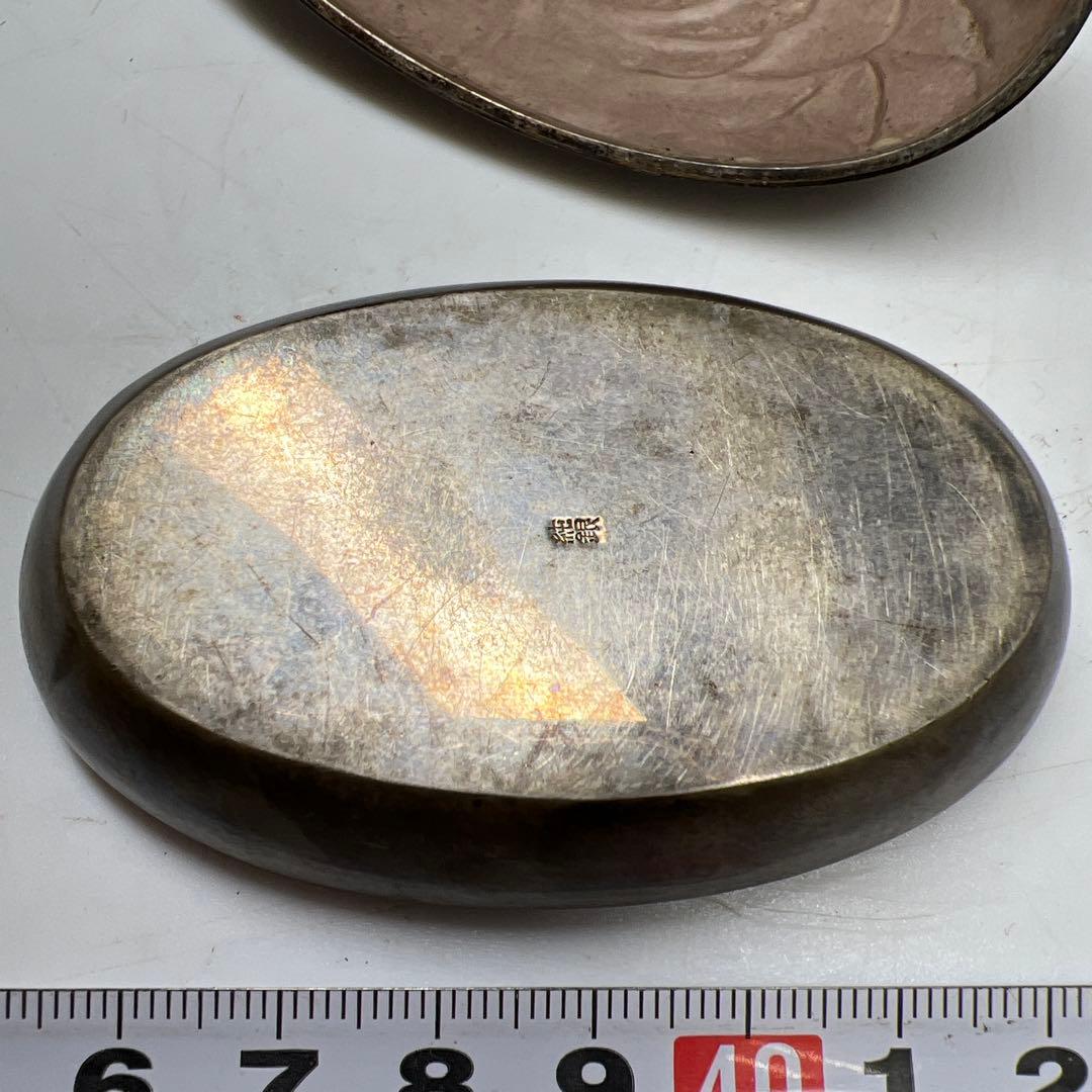 専用純銀　鶴　ボンボニエール　64g/横幅約7㎝　東Y7-1208☆1Fトヒウル