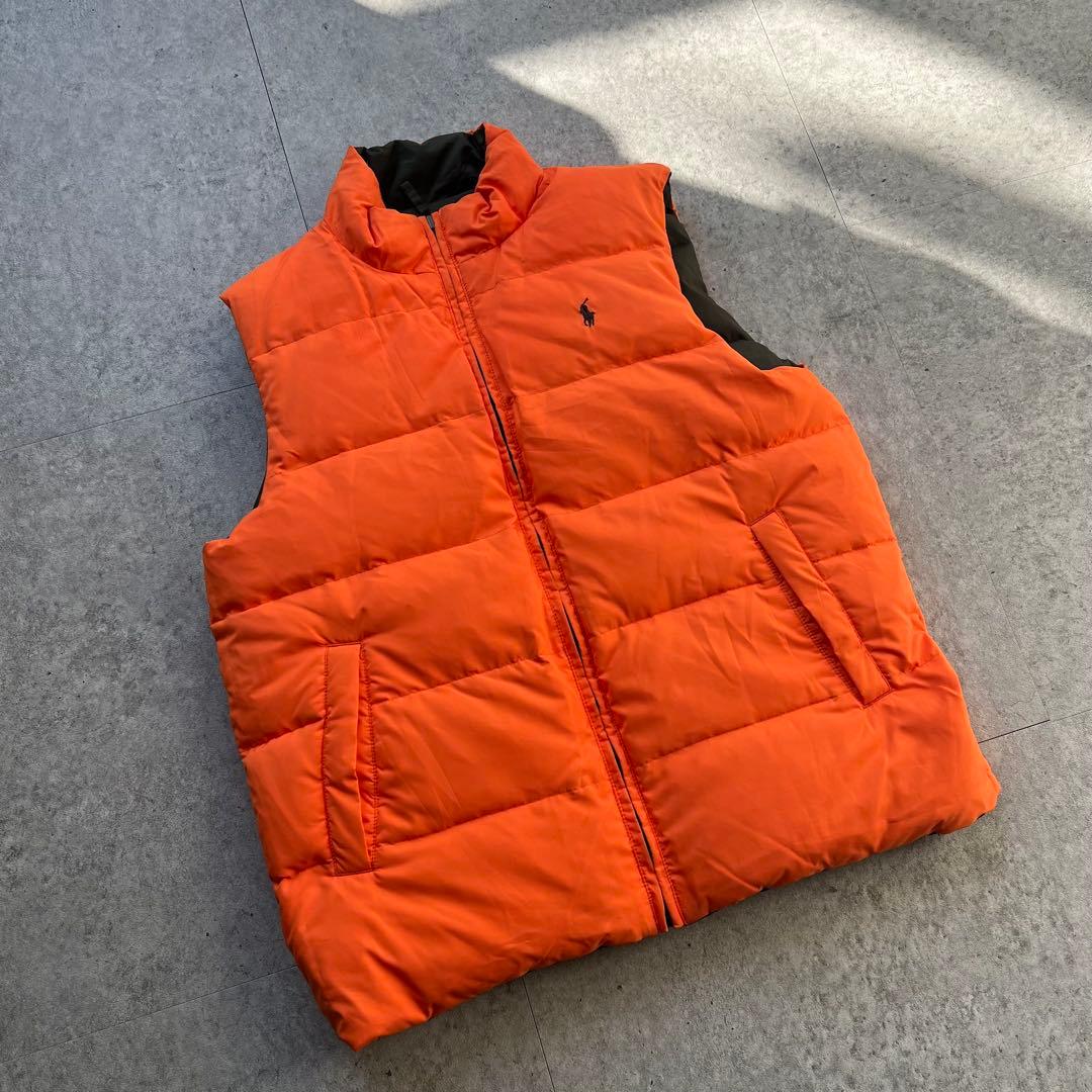 90s Ralph Lauren ラルフローレン リバーシブル ダウンベスト