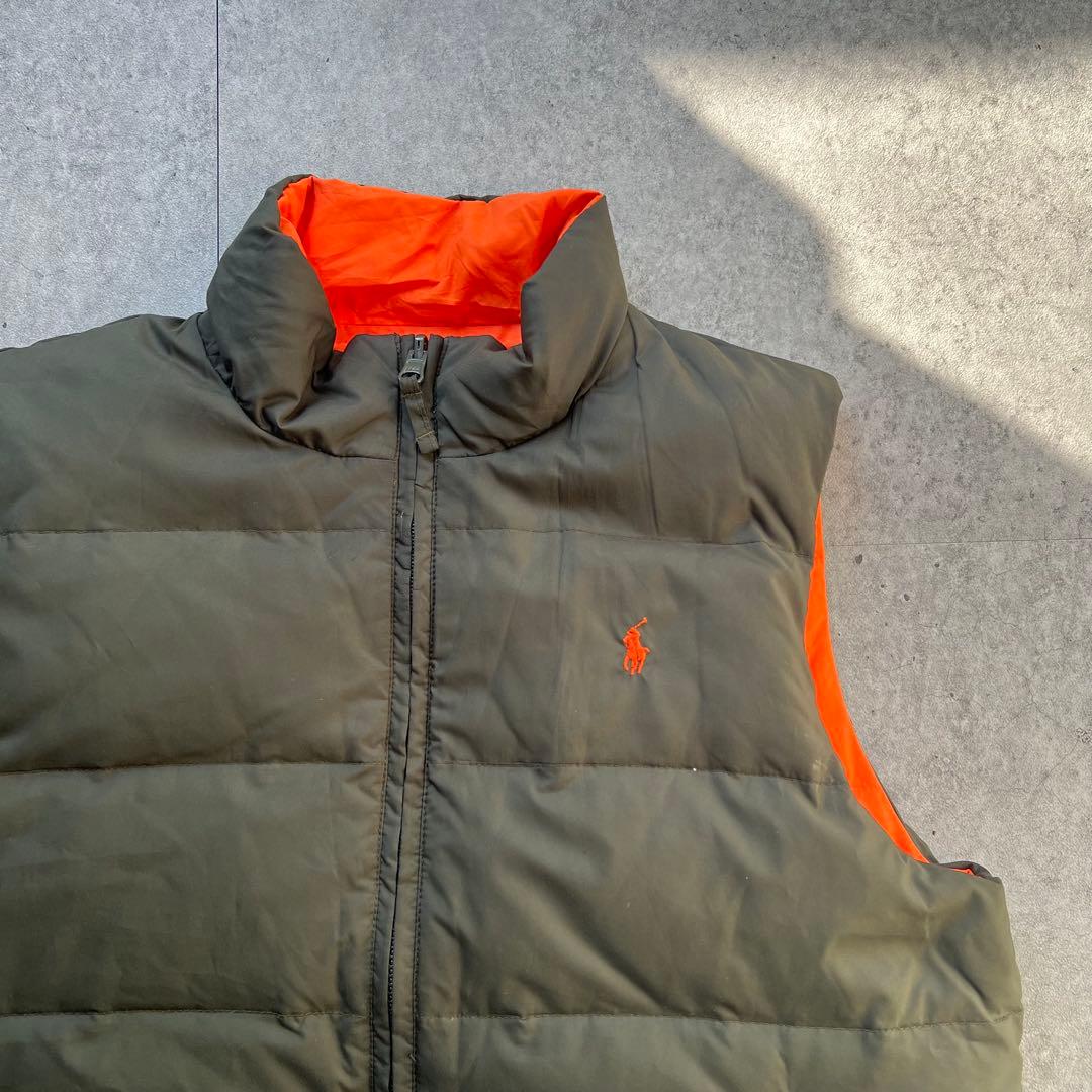 90s Ralph Lauren ラルフローレン リバーシブル ダウンベスト