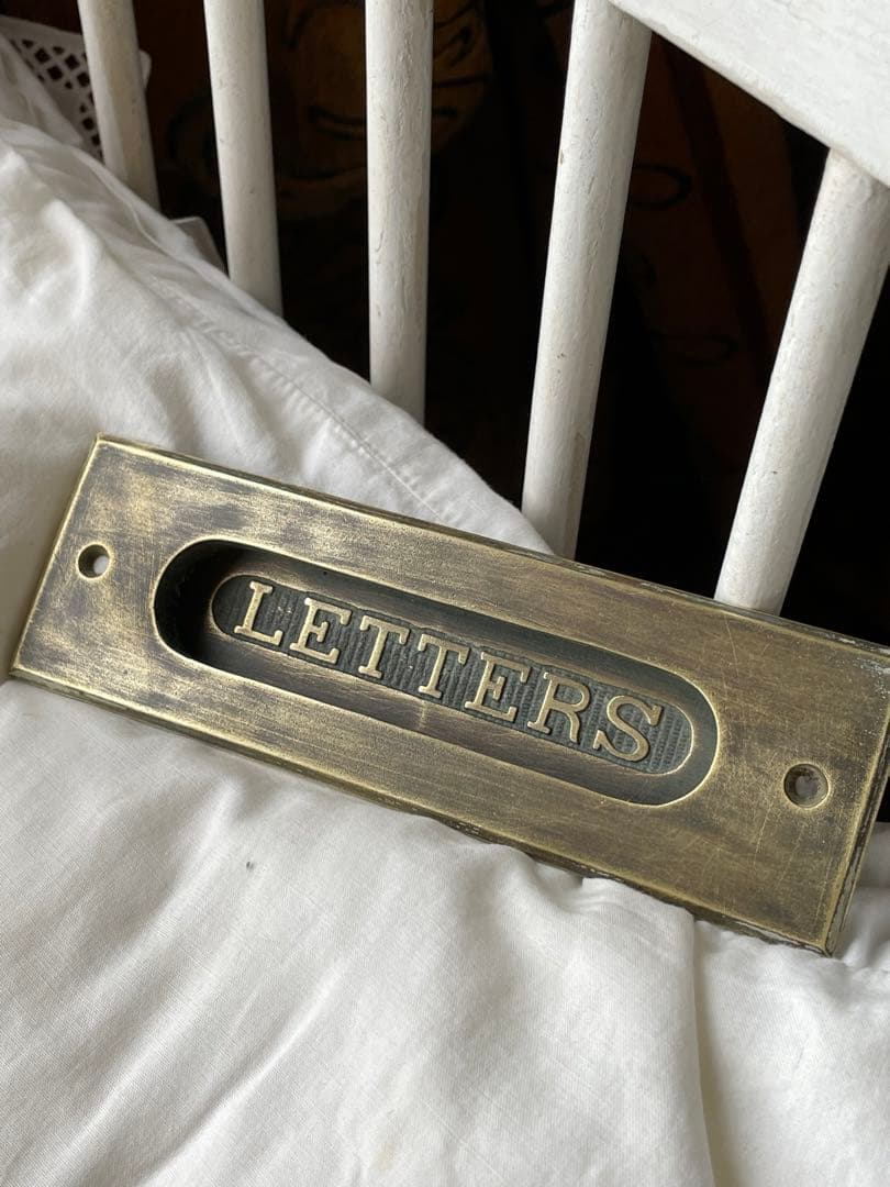アンティーク　真鍮　郵便受け　ポスト　郵便　受け口　Letters アメリカ