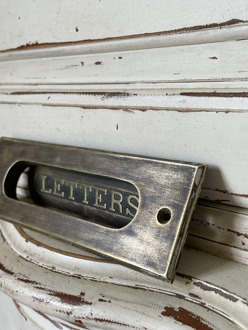 アンティーク　真鍮　郵便受け　ポスト　郵便　受け口　Letters アメリカ
