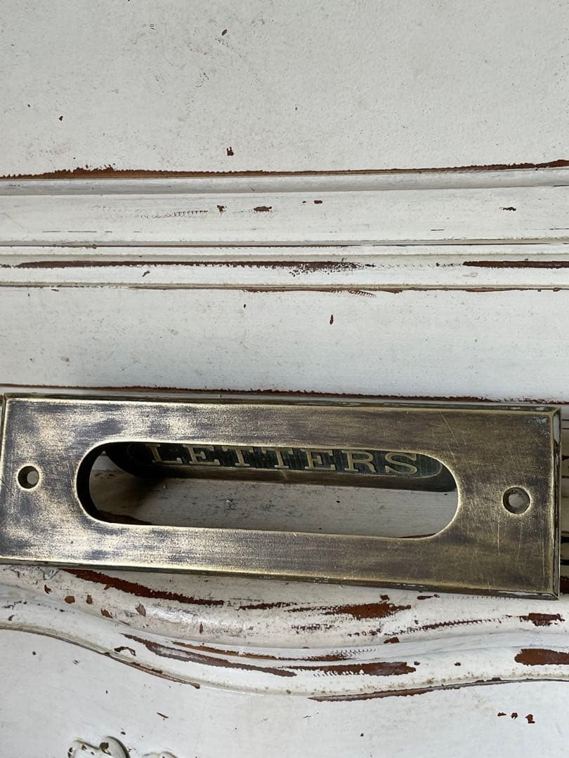 アンティーク　真鍮　郵便受け　ポスト　郵便　受け口　Letters アメリカ