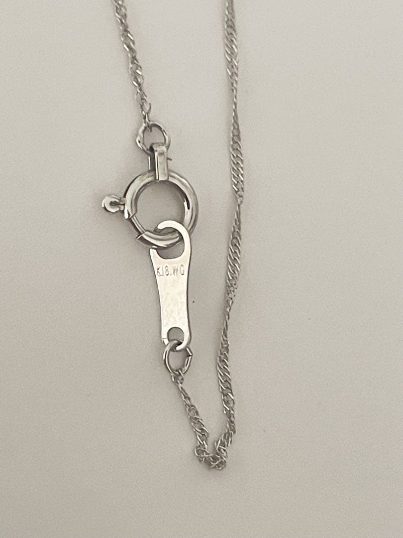 k18 WG 新品　ルビー　ネックレス