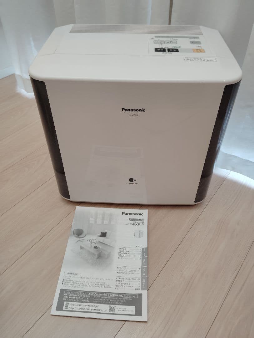 パナソニック ヒートレスファン(気化)式加湿機 ホワイト FE-KXF15-W