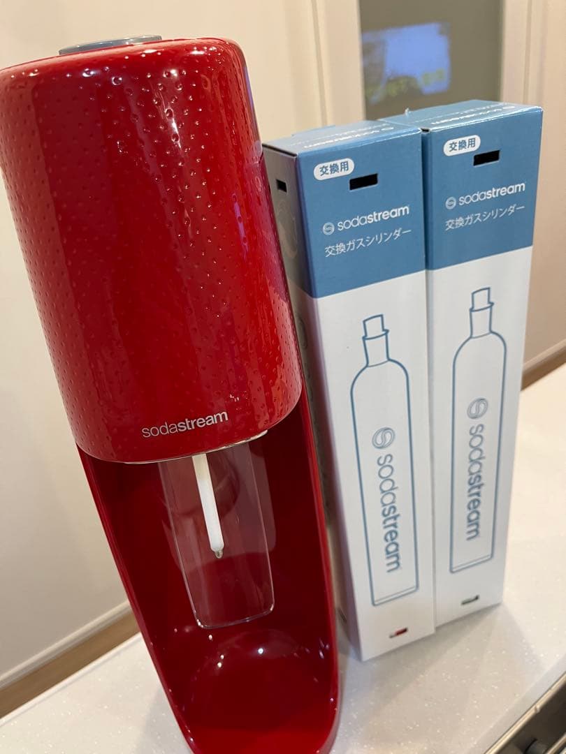 ソーダストリーム スピリット　ガスシリンダー(ブルー未使用)2本セット