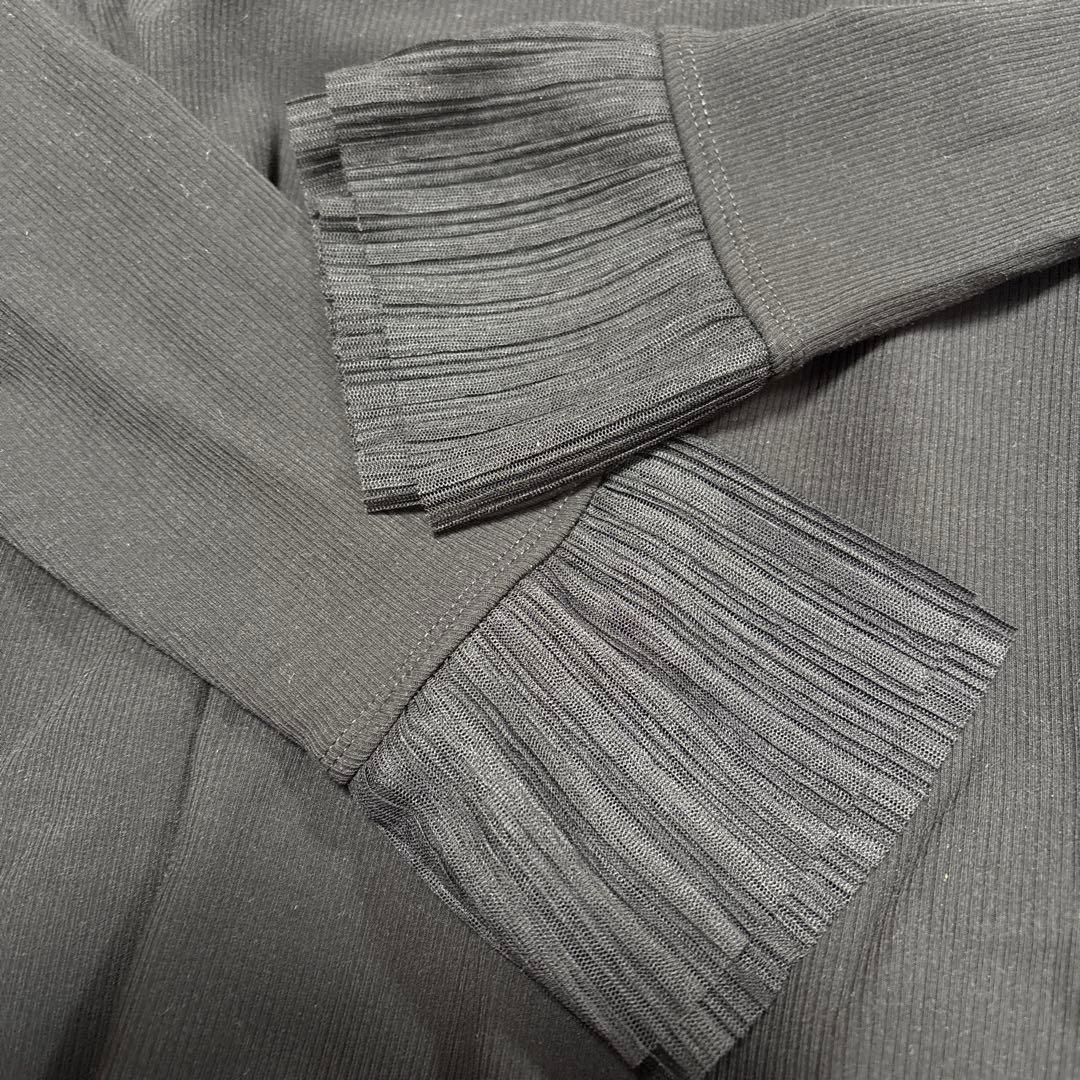 アンナケリー　裏微起毛　カットソー　新品未使用　ブラック