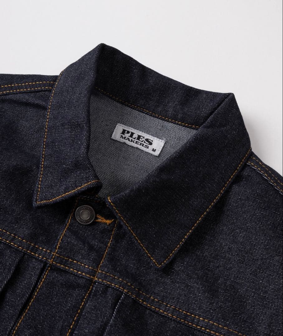 デニムセットアップ PLES Trucker JACKET & PANTS 黒