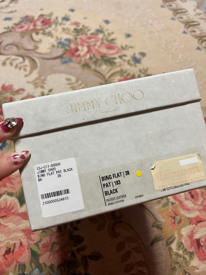 JIMMYCHOOクリスタル サンダル Bing Flatミュールサイズ38