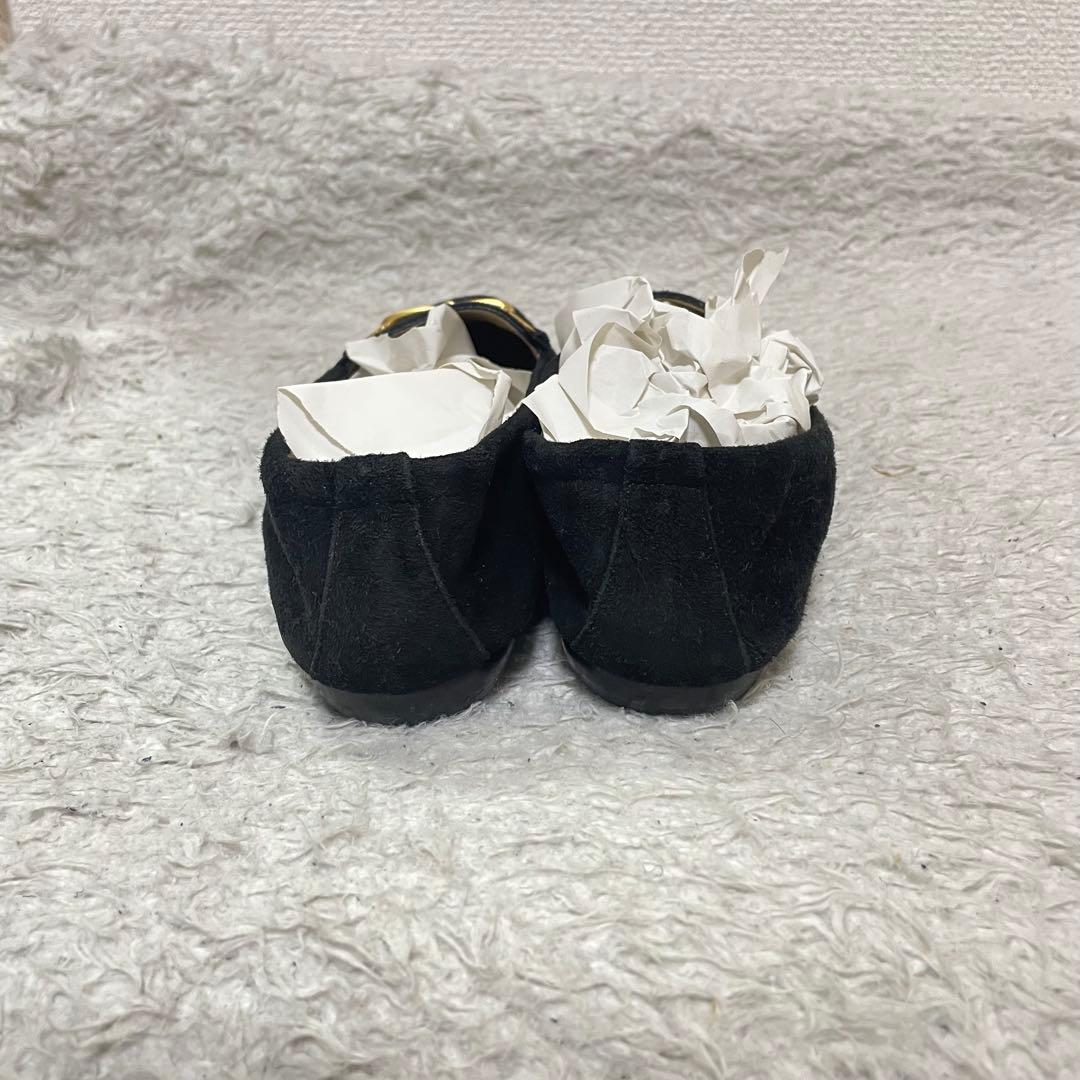【美品】GUCCI ホースビット34 フラットシューズ21cm 黒