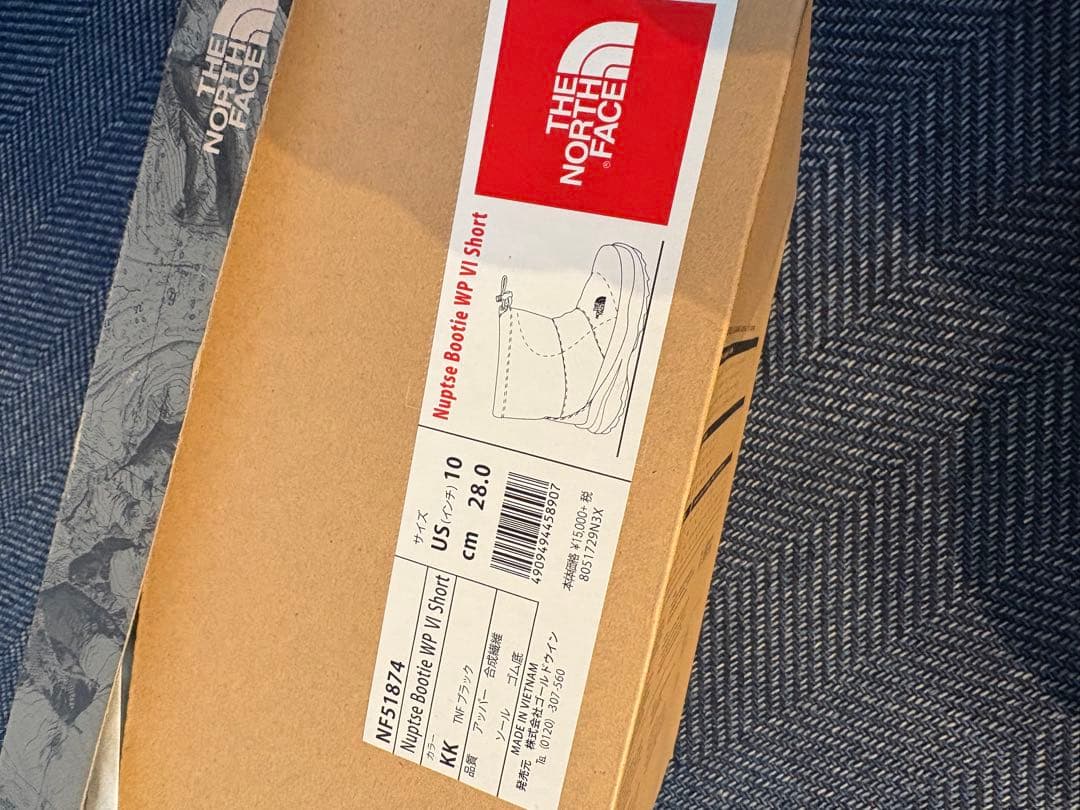 箱付きTHE NORTH FACE ザ ノース フェイス ヌプシブーツ　28cm