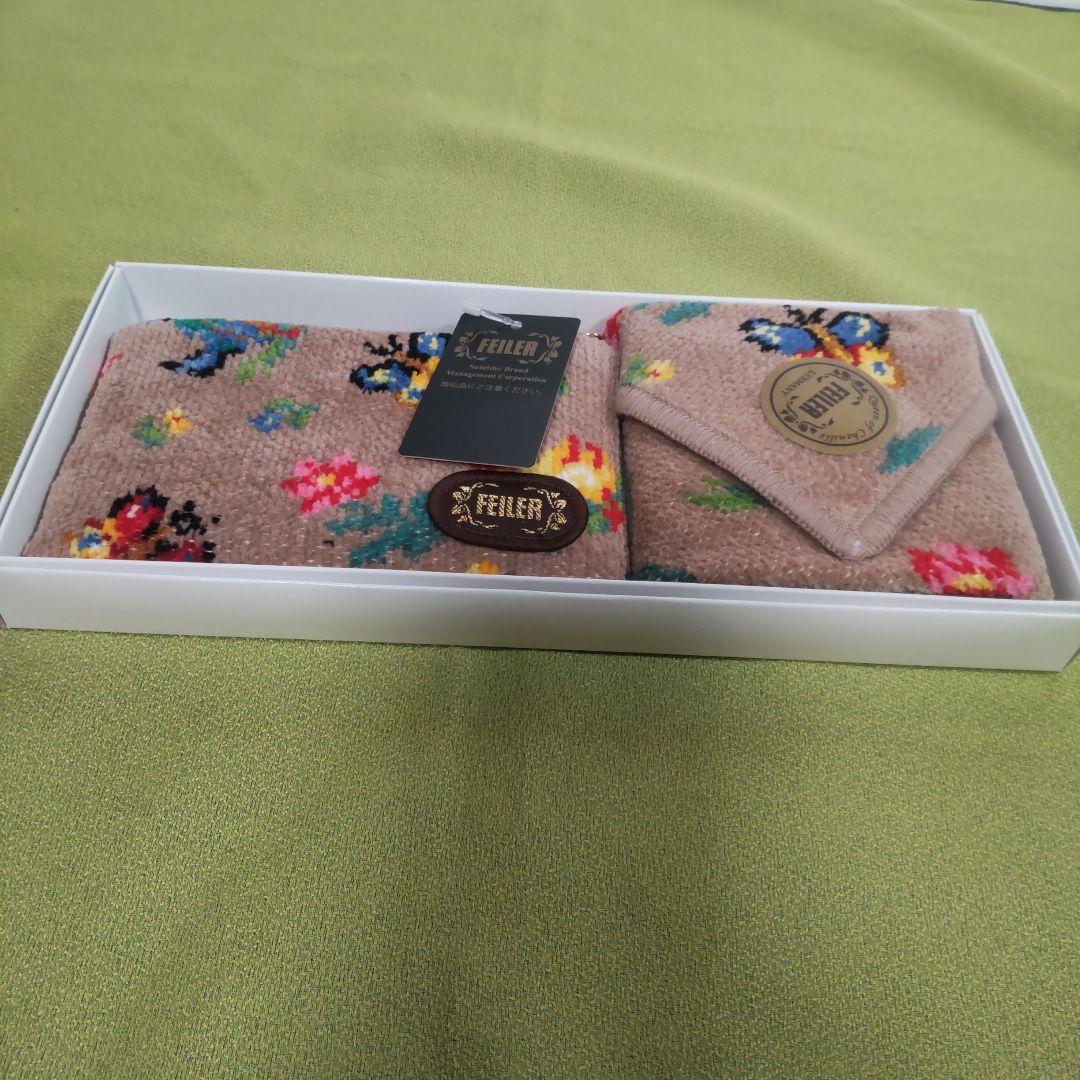 限定品 フェイラー ハンカチ ポーチ ケース 未使用 ハイジ ブラウン セット