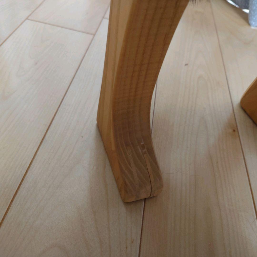 h×TAKUMI 匠工芸 アニマルスツール Lサイズ ウルフグレーミックス