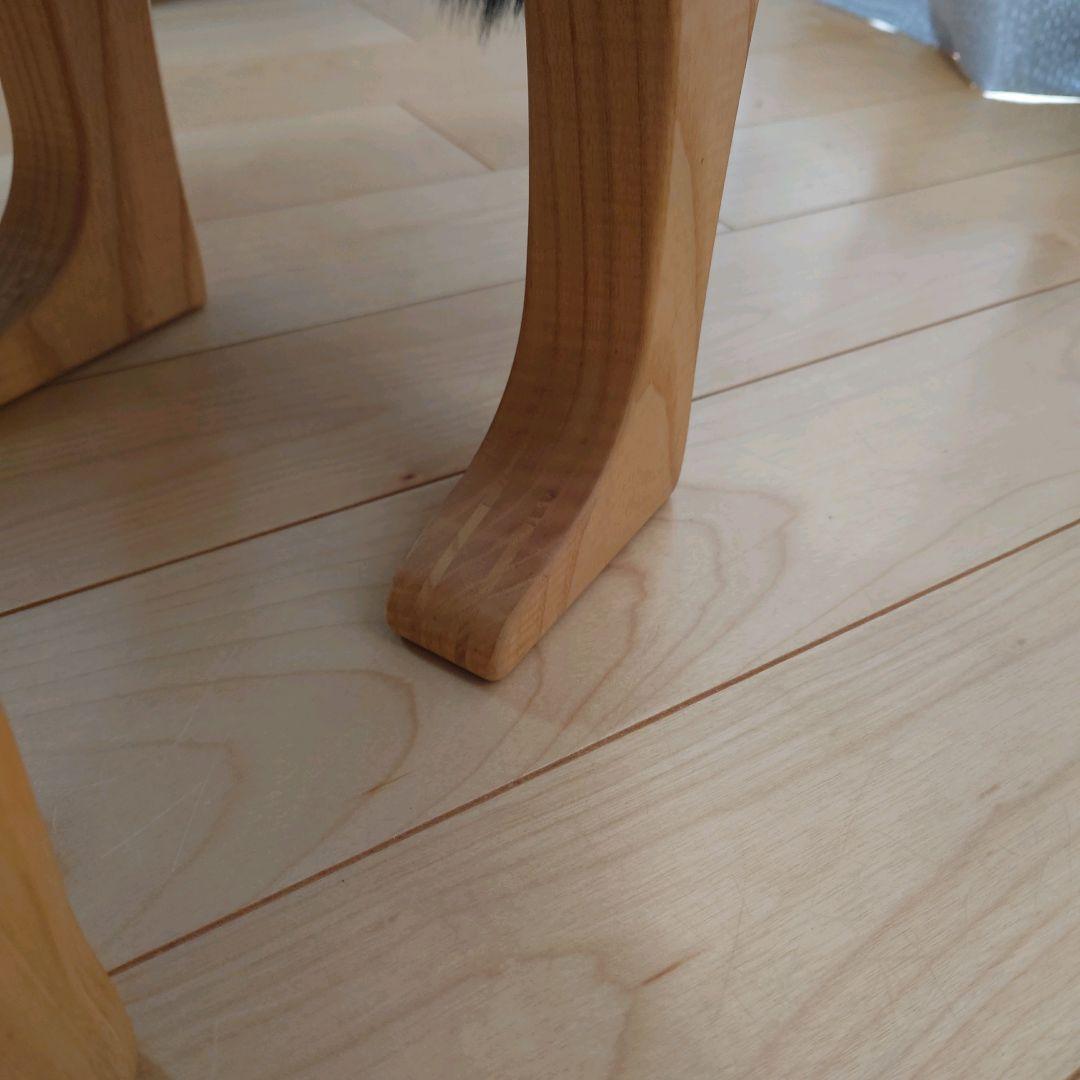 h×TAKUMI 匠工芸 アニマルスツール Lサイズ ウルフグレーミックス