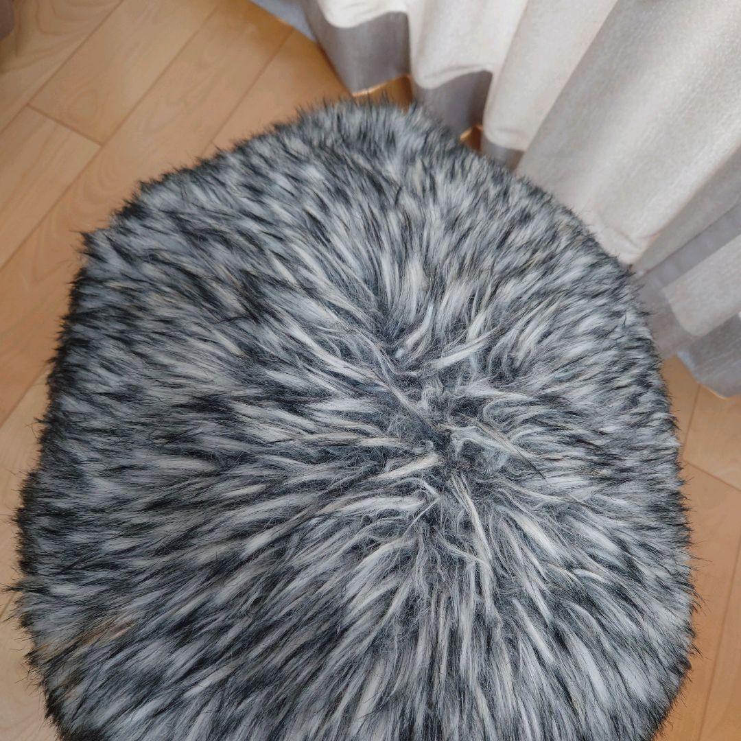 h×TAKUMI 匠工芸 アニマルスツール Lサイズ ウルフグレーミックス