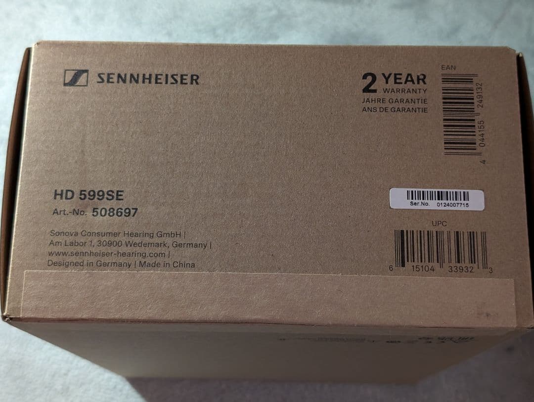 Sennheiser HD599SE 有線ヘッドホン