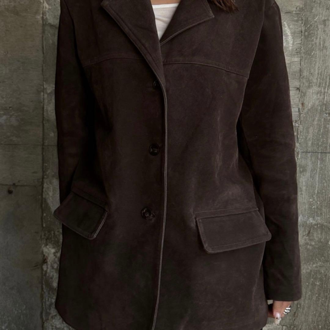 iseeroom. スエードジャケット　ブラウン