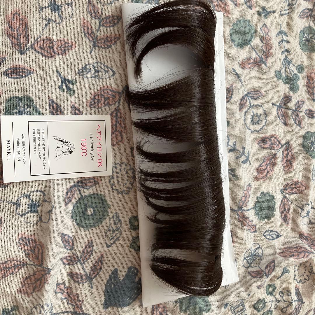 BAREN バレナ　スカーフハット　ブラックシフォン　& 前髪ウィッグ　付き