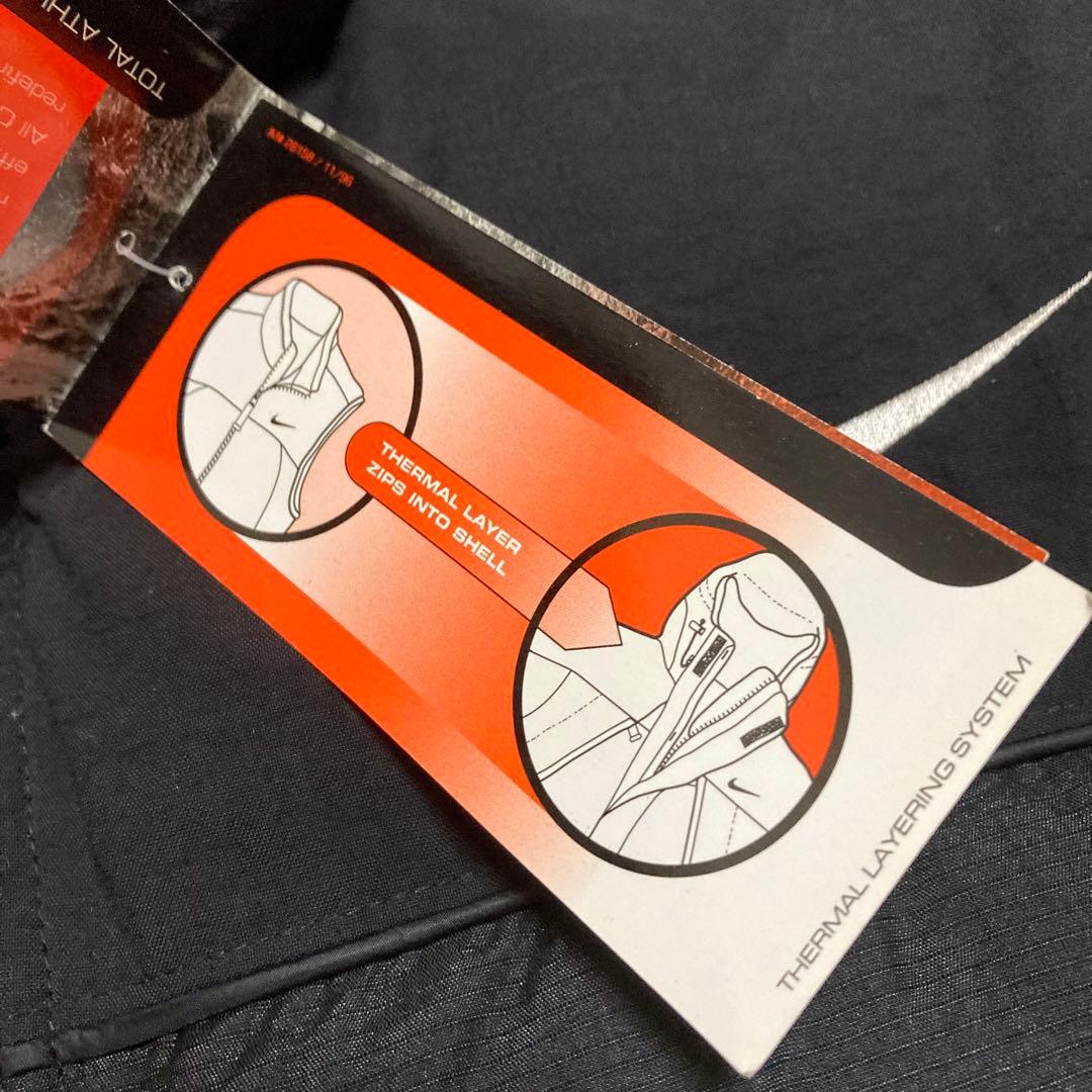 【希少　未使用タグ付き】NIKE ACG ダウンベスト 刺繍ロゴ　黒　L