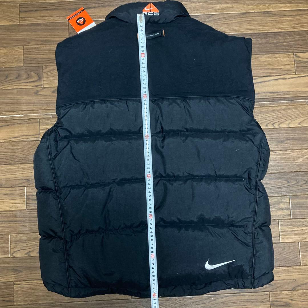 【希少　未使用タグ付き】NIKE ACG ダウンベスト 刺繍ロゴ　黒　L