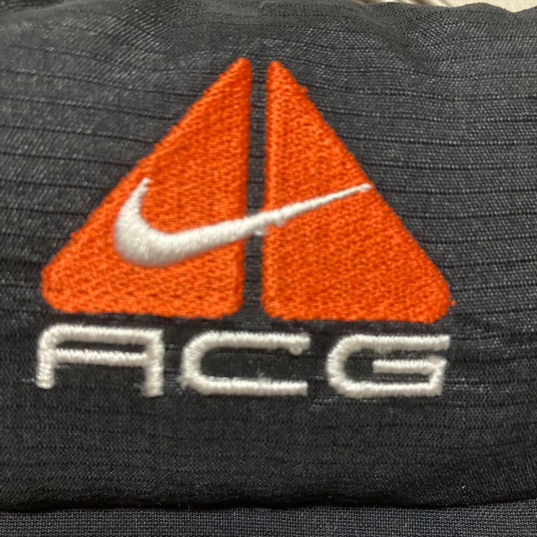 【希少　未使用タグ付き】NIKE ACG ダウンベスト 刺繍ロゴ　黒　L