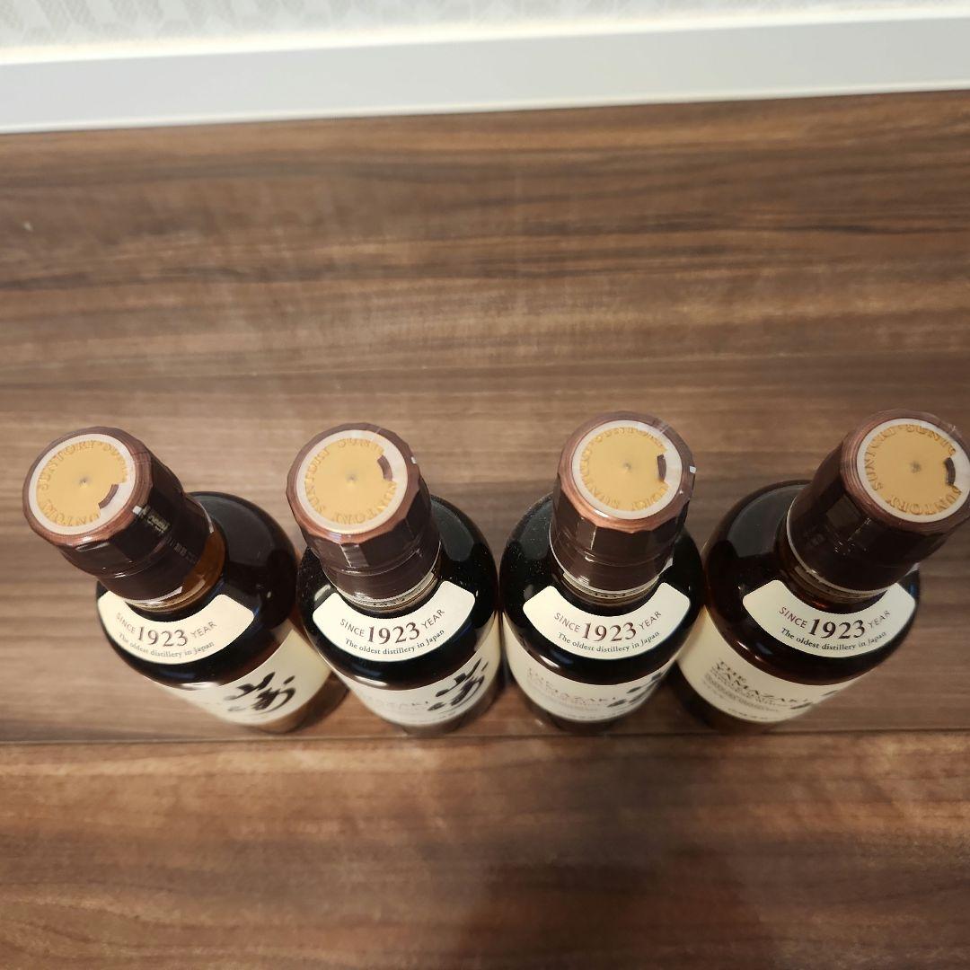 サントリー シングルモルトウイスキー 山崎 180ml ×4本 ミニボトル