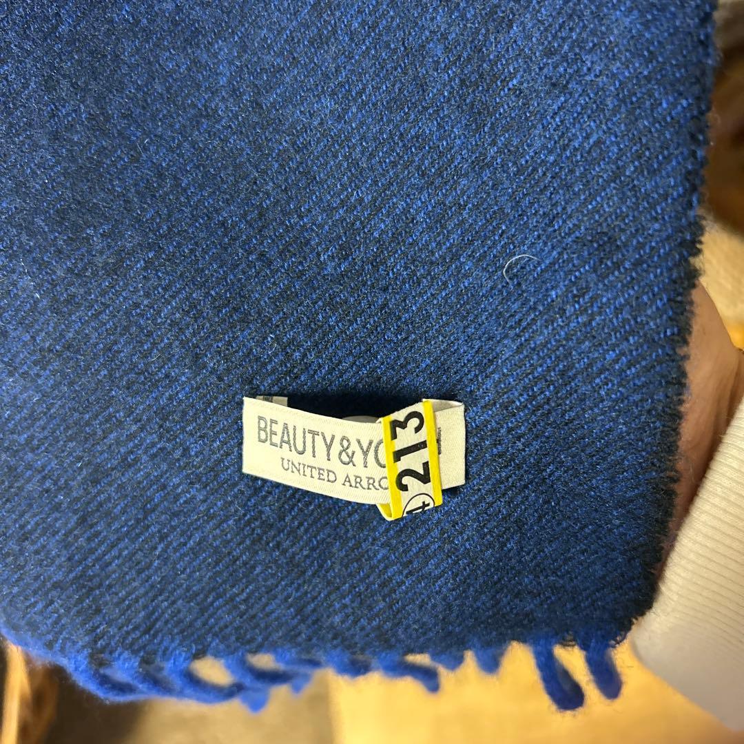 ビューティ&ユースカシミア大判ストール美品！
