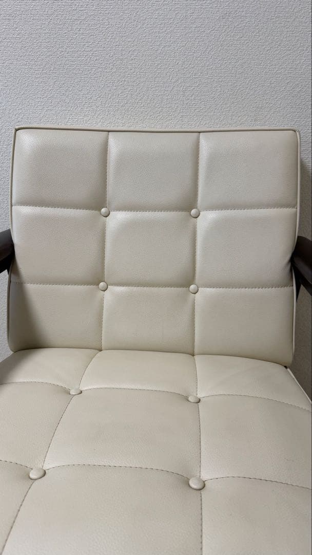 カリモク60 Kチェア 1シーター 貴重アイボリー 送料込