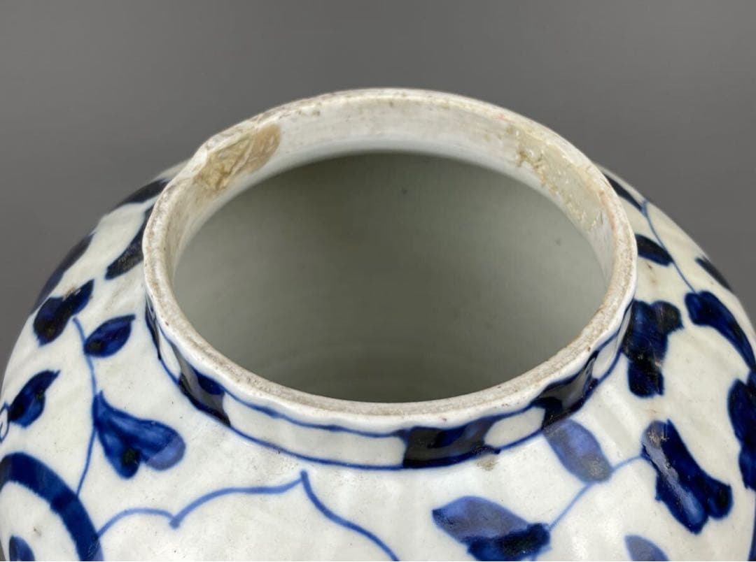 初だし 古伊万里 コレクター放出品 珍品 沈香壺 骨董品 有田焼 花瓶 未完成