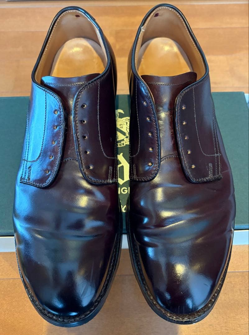 Alden 5350 9D プレーントゥ モディファイド コードバン オールデン