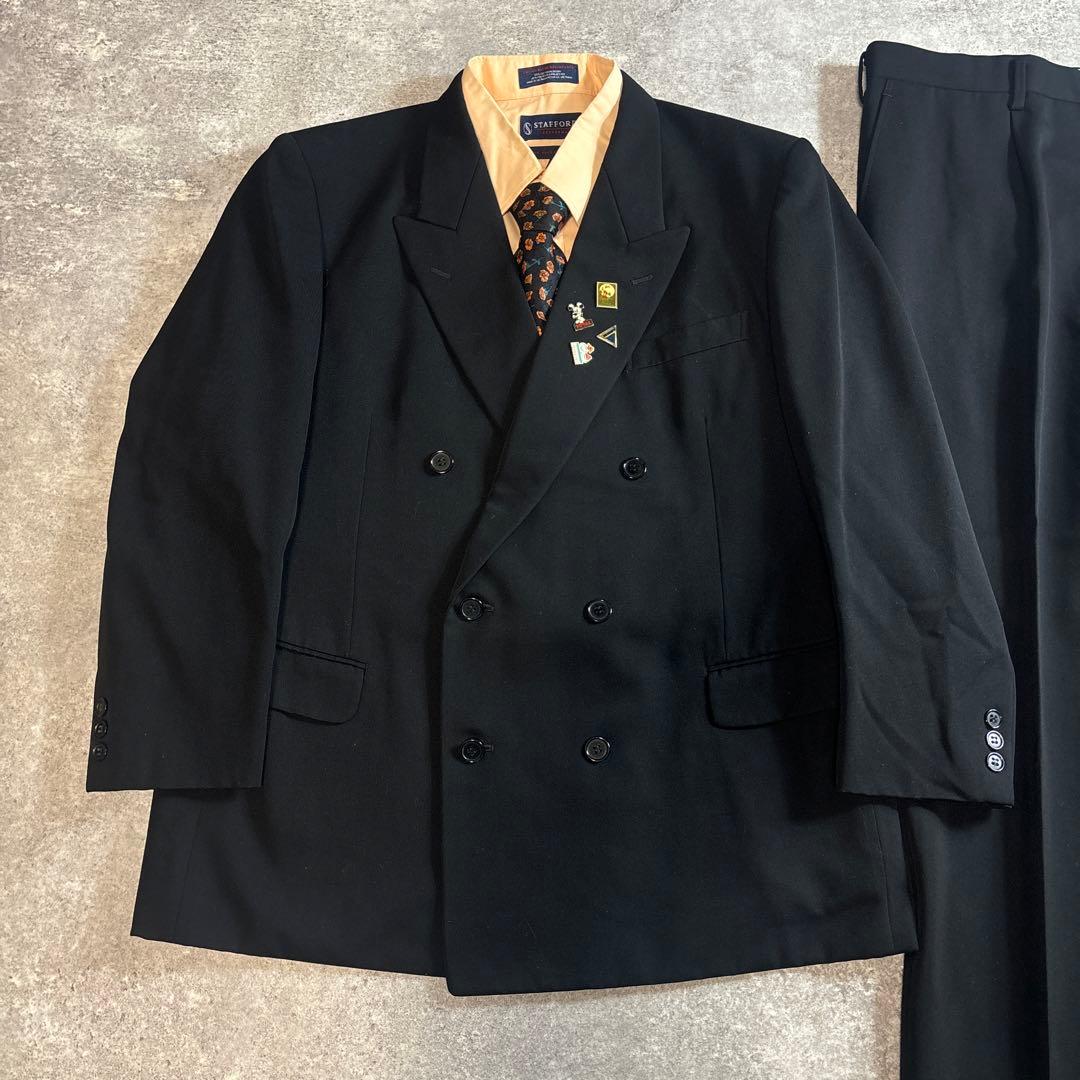 セットアップ ダブルスーツ 成人式 入学式 ピンズ vintage no.126