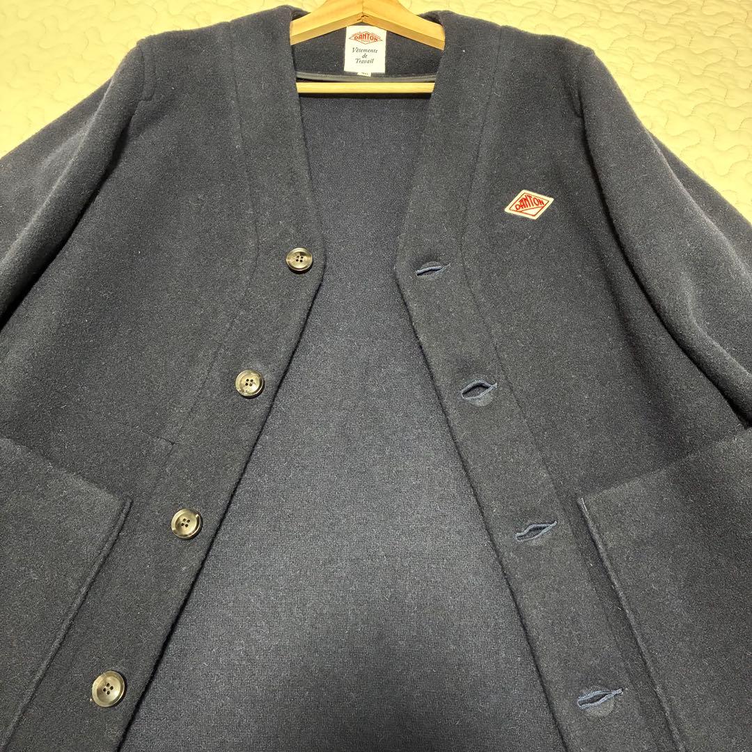 【美品】DANTON ダントン ウールモッサノーカラージャケット サイズ 40
