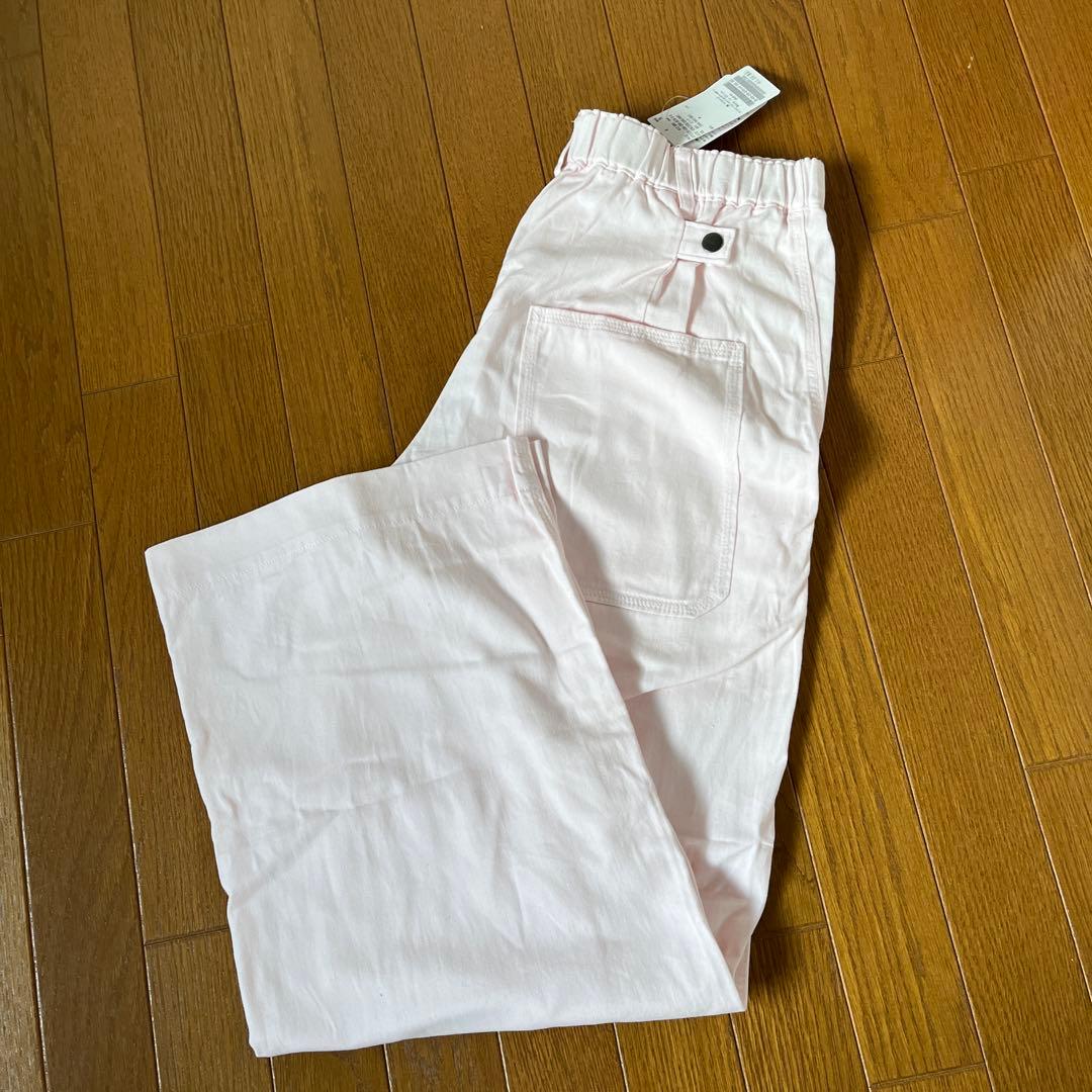 新品　Spick & Span 現行モデル　ピンク ワイドパンツ カラーチノパン