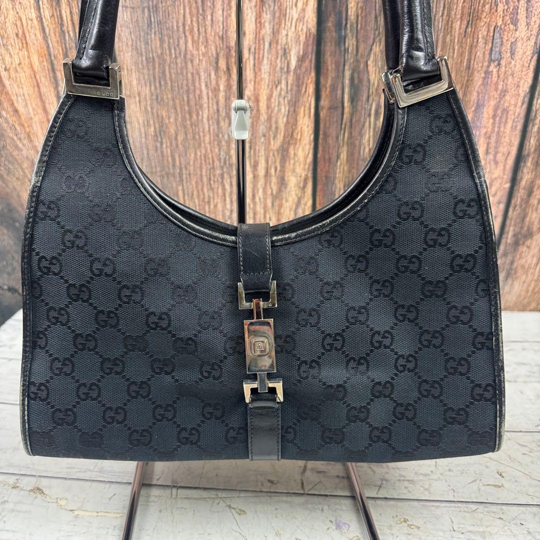 GUCCI グッチ ジャッキーライン GGキャンバス ハンドバッグ