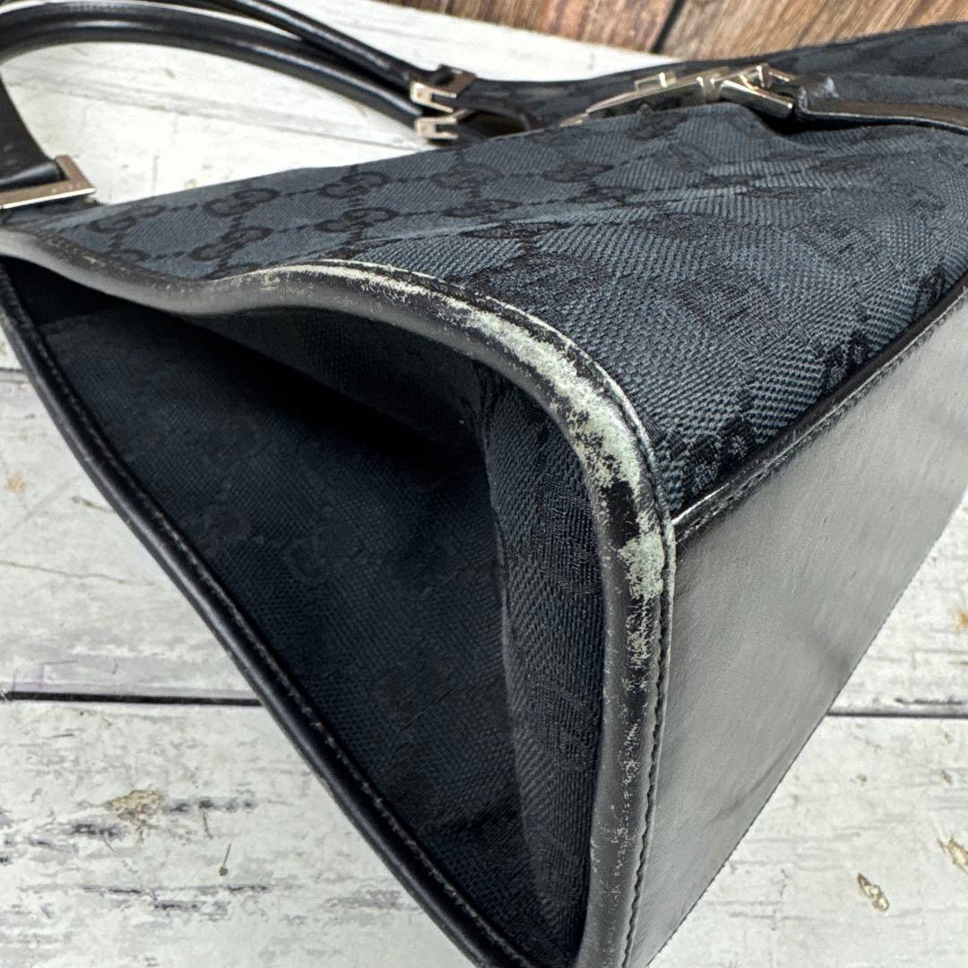 GUCCI グッチ ジャッキーライン GGキャンバス ハンドバッグ