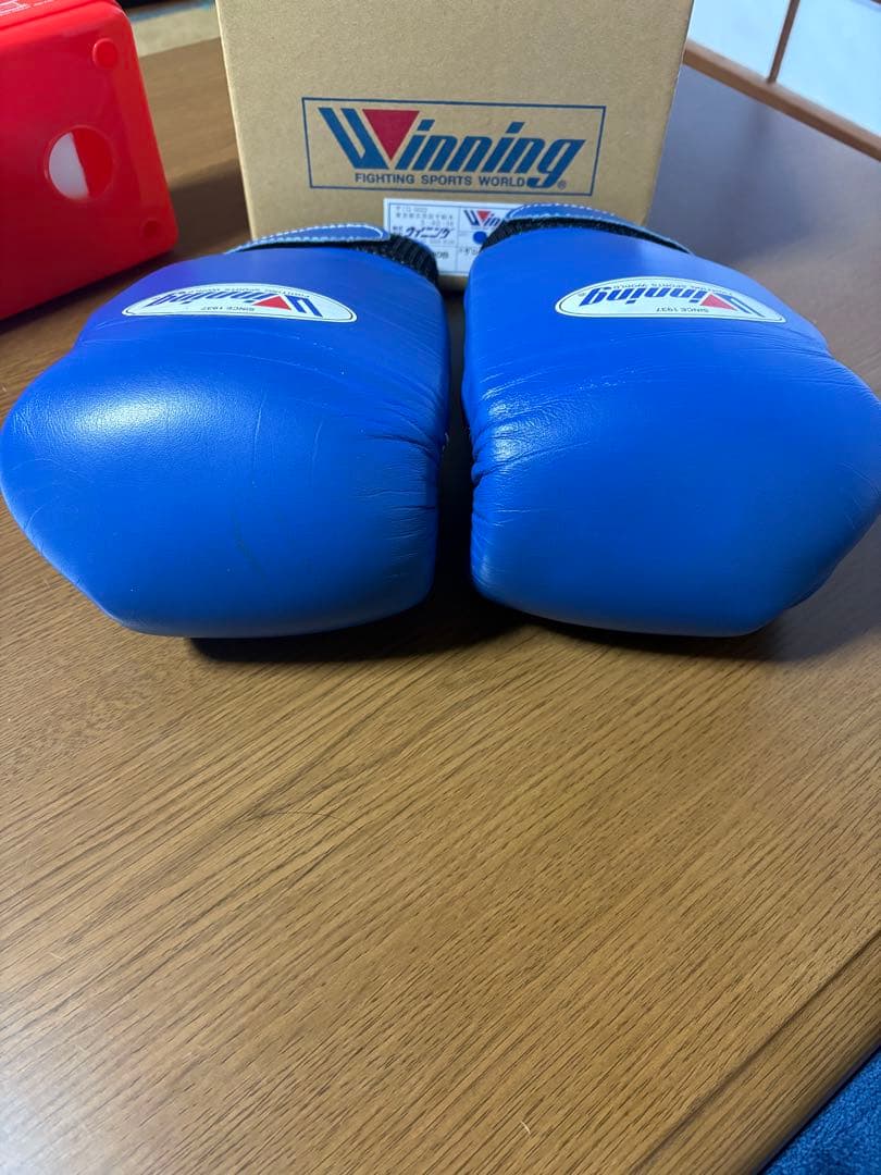 期間限定Winning ボクシンググローブ 8oz 青 マジックテープ