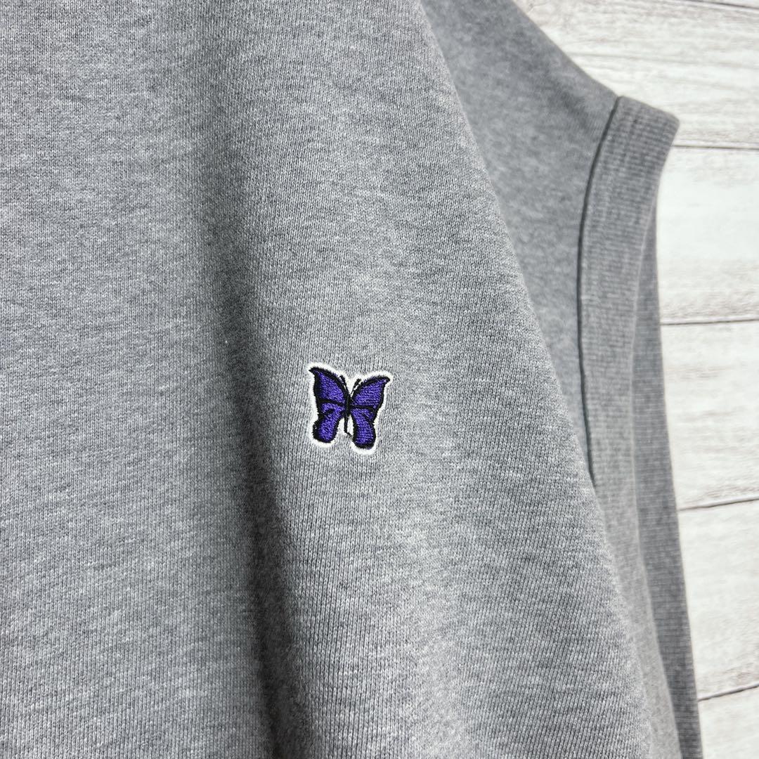 【入手困難!!】ニードルス ✈︎刺繍 ノースリーブ スウェット ワンポイント