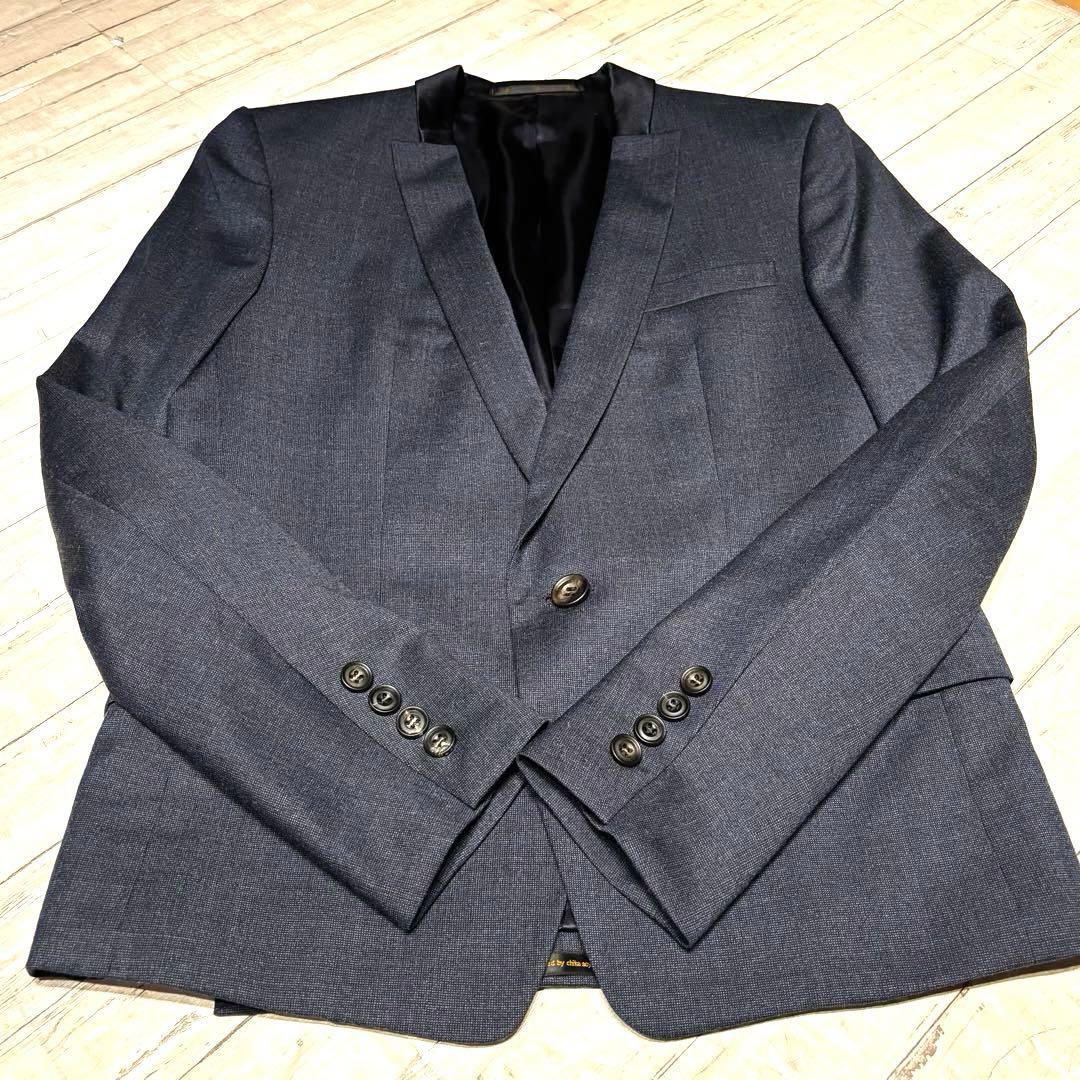 ato ダークグレー セットアップスーツ 拝絹 シルク 日本製　サイズ46