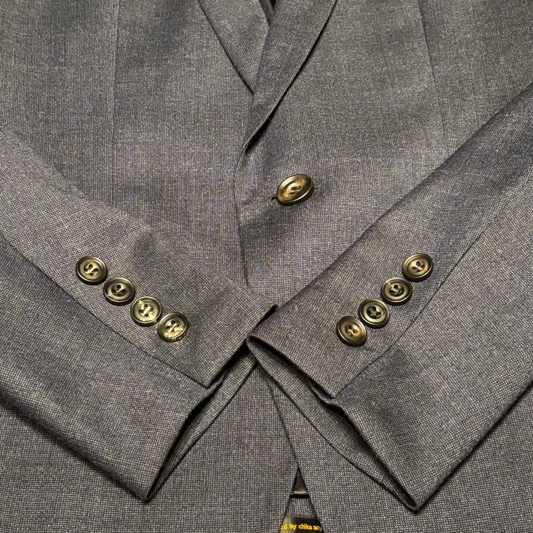 ato ダークグレー セットアップスーツ 拝絹 シルク 日本製　サイズ46
