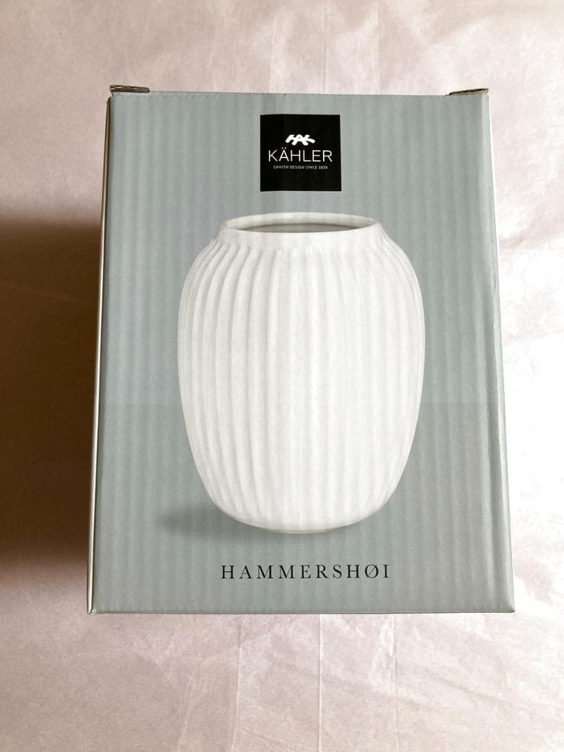 KAHLER HAMMERSHOI ハンマースホイ フラワーベース 花瓶 白